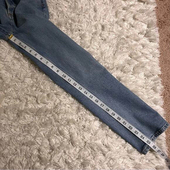 Agolde Riley High Rise Straight Crop Button Fly Jeans in Shiver Size 24 - Picture 10 of 10